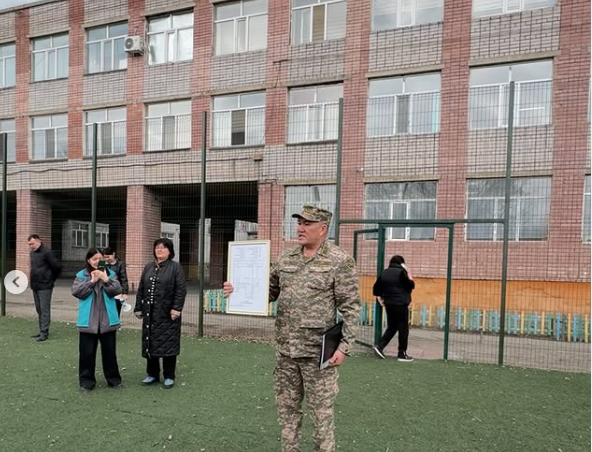 Өрт жағдайындағы эвакуациялық жаттығуы