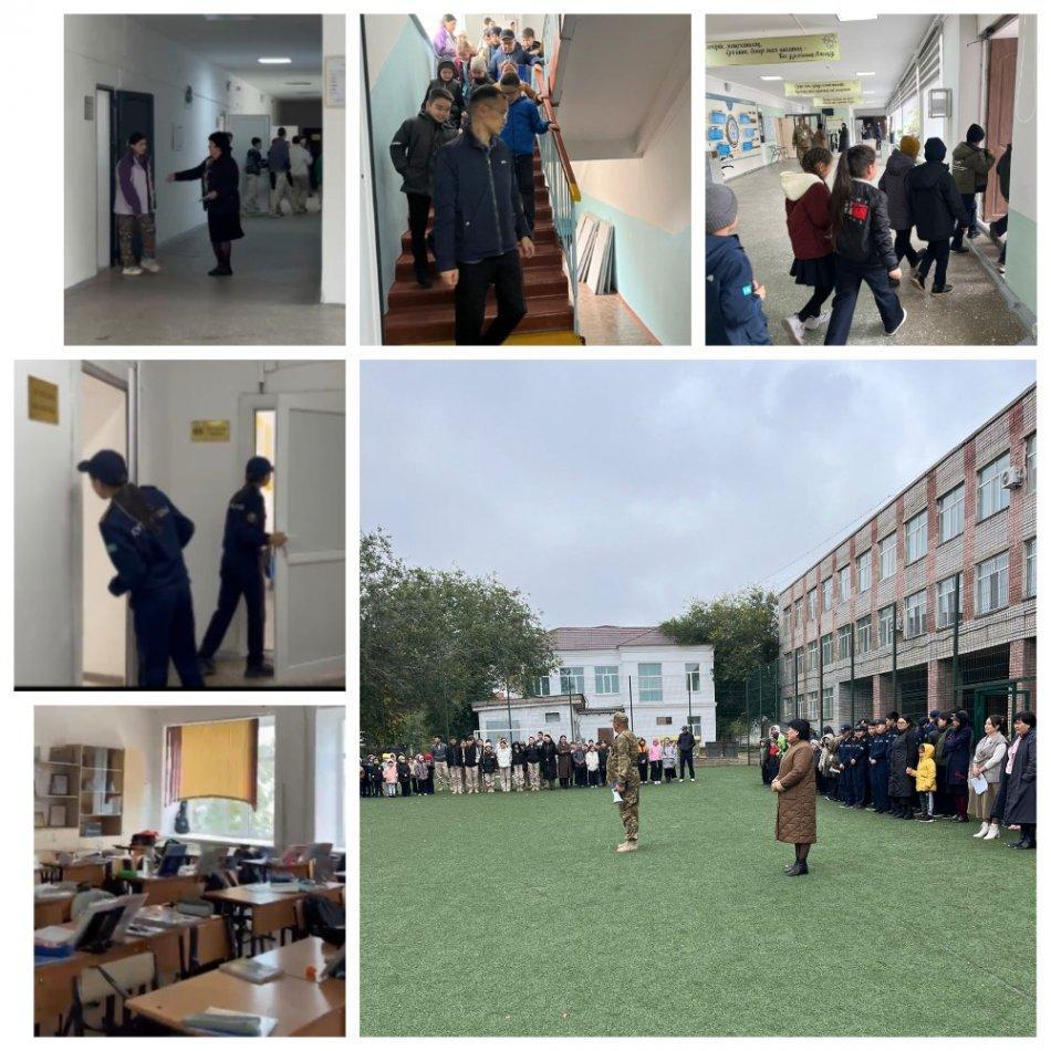 "Азаматтық қорғаныс аясында" өрт жағдайы кезіндегі іс - қимылдар, эвокуациялауды ұйымдастыру